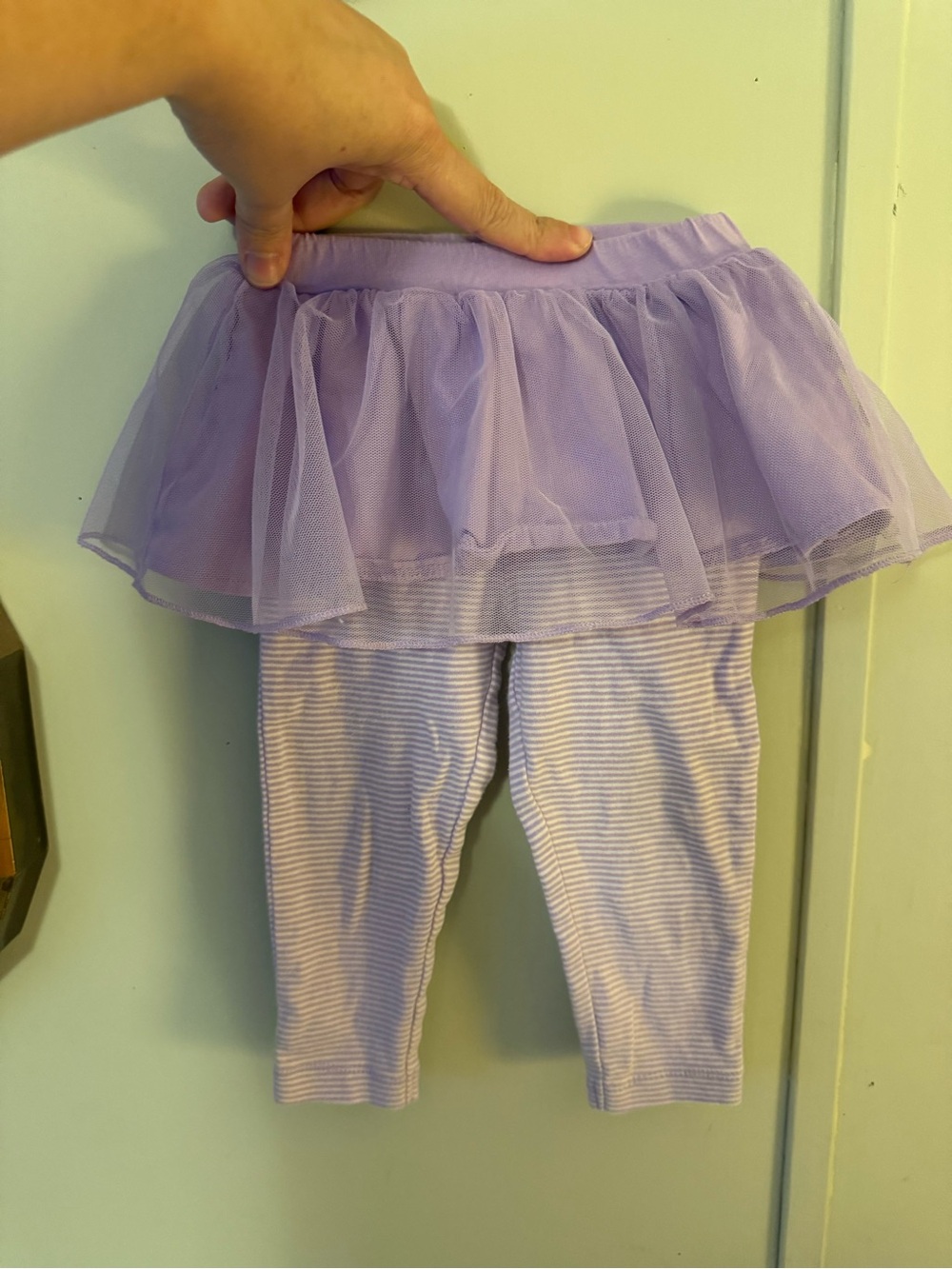 Carter's Lilac Tulle Skort Leggings